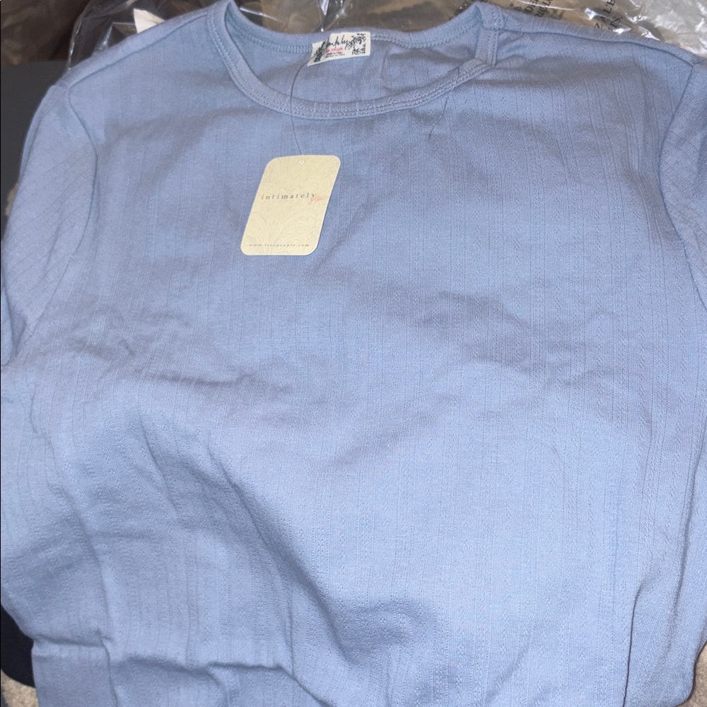 Free People Wait A Minute Baby Tee - Picture 6 of 7